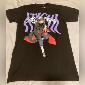 Naruto Itachi t-shirt mens XS anime akatsuki